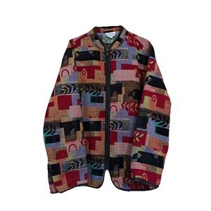 VTG Tradition Country Collection Plus‎ 24W Tapestry Zip Up Jacket Multicolour